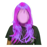 Peruca Longa Sintética Cosplay Varias Cores Para Festas