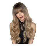 Peruca Preta Longa Lisa Idêntico Cabelo Humano Orgânica