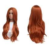 Peruca Ruiva Orgânica Idêntico Ao Cabelo Humano Lace