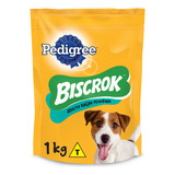 Petisco Para Cães Adultos Raças Pequenas Leite Pedigree Biscrok Pouch 1kg