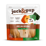 Petisco Snack Jack E Pup Orelha Bovina 100% Carne 300g