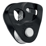 Petzl Nano Traxion - Polia Bloqueadora Compacta, Cor Preta