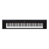 Piano Digital Np 35b Piaggero Preto 76 Teclas C Fonte Yamaha 100-240v