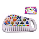 Piano Teclado Musical Bichos Infantil Sons Eletrônico