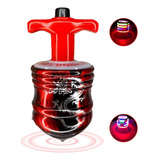 Pião Sonoro Lançador Automático Brinquedo Musical C/ Luz Led
