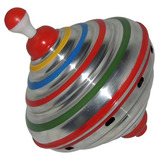Pião Sonoro Médio Alumínio Brinquedo Retrô Anos 80 - Imc 82