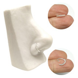 Piercing Argola Nariz Cravejada Prata 925