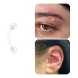 Piercing Bioflex Curvo Procedimento Cirúrgico Silicone 1.2mm