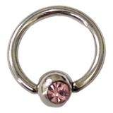 Piercing Captive Decorado Com Cristal Nostril Septo