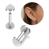 Piercing Coração Rosca Interna Bocamedusa Helix Tragus Conch