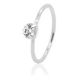Piercing De Argola Nariz Com Pedrinha Em Prata 925