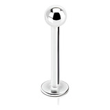 Piercing De Prata Labret Bolinha Trágus