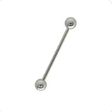 Piercing Microbell Reto Liso De Titânio