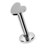 Piercing Tragus Labret Cartilagem Mini Coração 4 Mm Aço