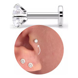Piercing Tragus Labret Titânio Não Escurece Ponto Luz