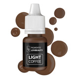Pigmento Micropigmentação Microblading Sobrancelhas Lovbeauty Castanho Claro Light Coffee 5mls