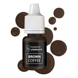 Pigmento Micropigmentação Microblading Sobrancelhas Lovbeauty Castanho Médio/universal Brown Coffee 5mls