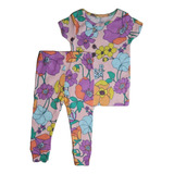 Pijama Carters 12 Meses Baby Menina Camiseta E Calça Floral