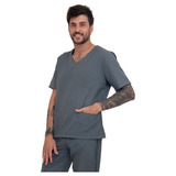 Pijama Cirúrgico Conjunto Hospitalar Scrub Masculino Básico
