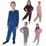 Pijama De Inverno Unissex Infantil Tamanhos 1 E 2