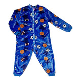 Pijama Infantil Inverno Macacão Fleece Soft Menino 4a8 Anos