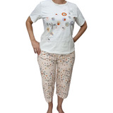 Pijama Sonhart Consário E Camiseta Manga Curta 100% Algodão
