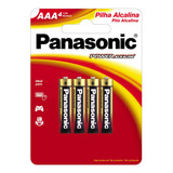 Pilha Alcalina Aaa C/4un Panasonic