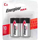 Pilha Alcalina C2 Energizer Max Média C/ 2 Unidades Bateria