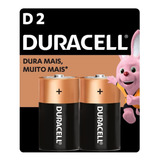 Pilha Alcalina D Grande Duracell Com 2 Unidades