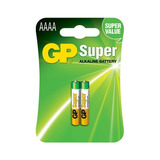 Pilha Gp Aaaa 4a 1,5v Super Alcalina Cartela C/ 2 Gp25a-2u2
