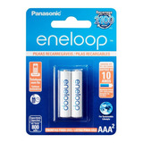 Pilha Palito A A A Eneloop Recarregável - Cartela C/02 Un