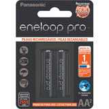 Pilha Recarregável Panasonic Eneloop Pro Bk-3hcce Cilíndrica Aa