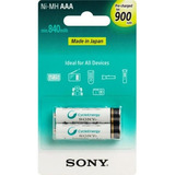 Pilha Sony Aaa 900mah Nimh Nh-aaa B2gn Recarr - 2 Unid.