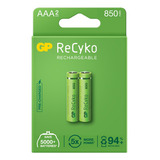 Pilhas Gp Recyko Recarregáveis Palito Aaa - 2 Unidades 850m