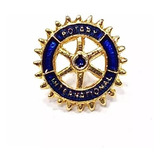 Pim Bótom Broche Rotary International Folheado A Ouro Lindo