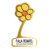 Pin Boton Broche Flor Faça Bonito Abuso E Exploração Sexual