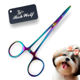 Pinça Reta Pet 12cm Pet Banho E Tosa Furta Cor 