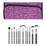 Pinceis Para Maquiagem Macrilan Kit C/12-diferentes Tamanhos