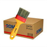 Pincel Automotivo Trincha Gold Cerda 3 Polegadas Roma Kit 24