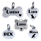 Pingente De Identificação Cachorro Gato Personalizado Nome