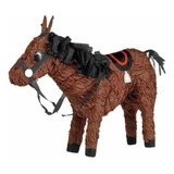 Pinhata Cavalo, Com Bastão, Tapa Olhos E Confetes