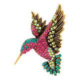 Pino De Broche De Animal Lindo Diamante Vintage Para