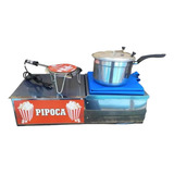 Pipoqueira Eletrica Profissional Ou Á Gás Inox + Brinde..pipoqueira Ideal Para Locação Vc Faz Pipoca Facil E Pratico