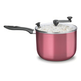 Pipoqueira Mta Antiaderente 4,8l Tampa Vidro Pipoca Doce/sal Cor Cereja