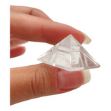 Pirâmide De Pedra Cristal Quartzo Transparente Natural 3 Cm