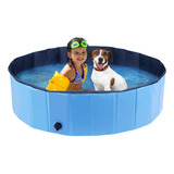 Piscina Banheira Cachorro Pets Dobrável 100x30cm Confortável