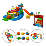 Pista De Carrinhos Infantil Super Brinquedo Carros Corrida Colorido 37 Peças