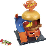 Pista Hot Wheels Playset City Loja De Hambúrguer - Mattel Cor Colorido