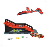 Pista Radical Skate Dedo Rampa + Skate Lixa E Acessórios