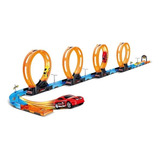 Pista Tipo Hotwheels Corrida Mega Loop Carro Fricção 31pcs Cor Colorido